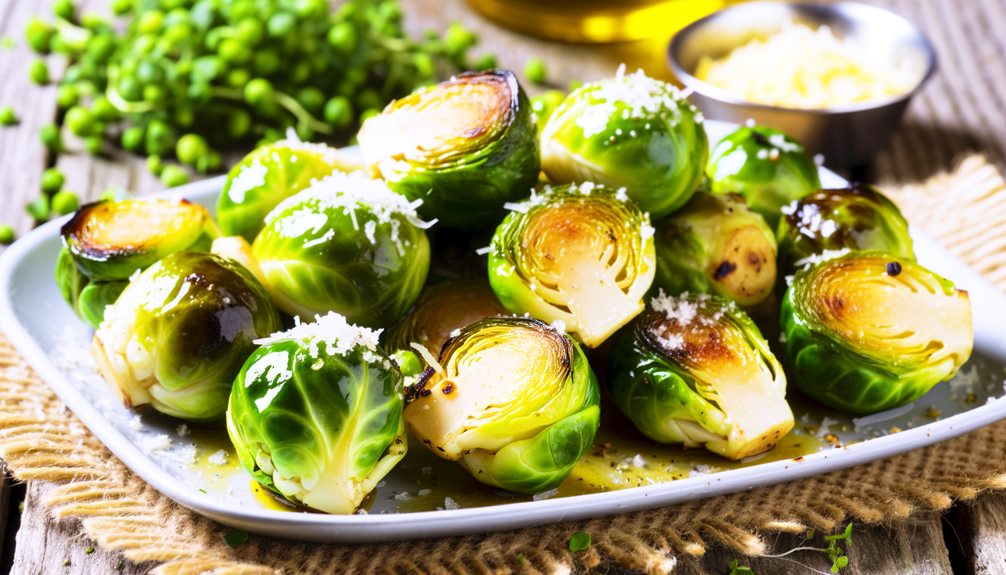 cheesy roasted brussels sprouts