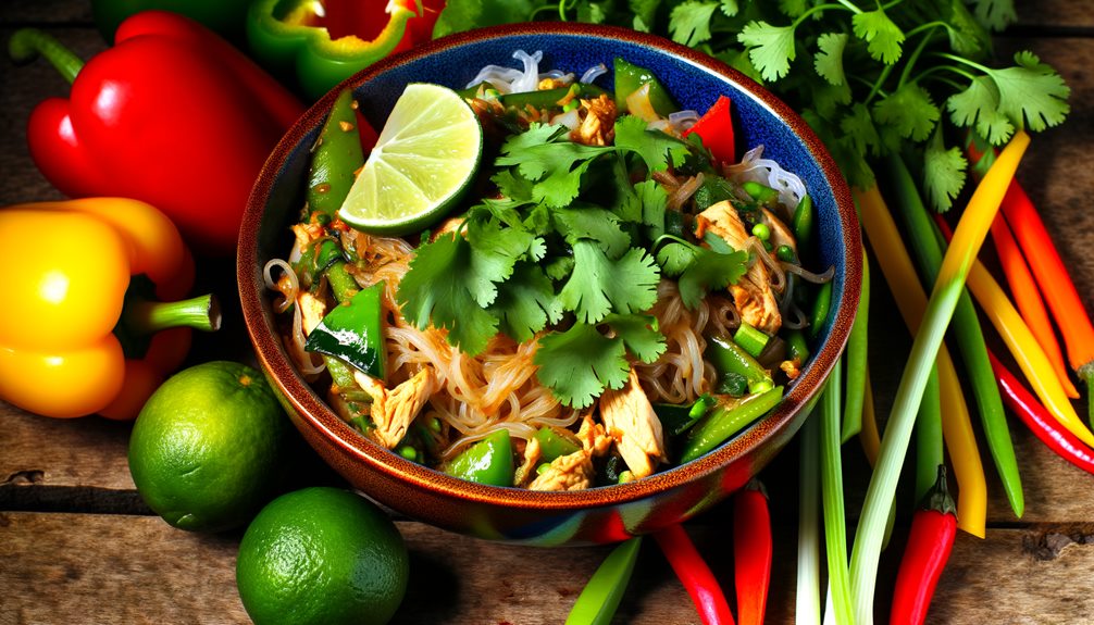 chicken and rice noodle recipes