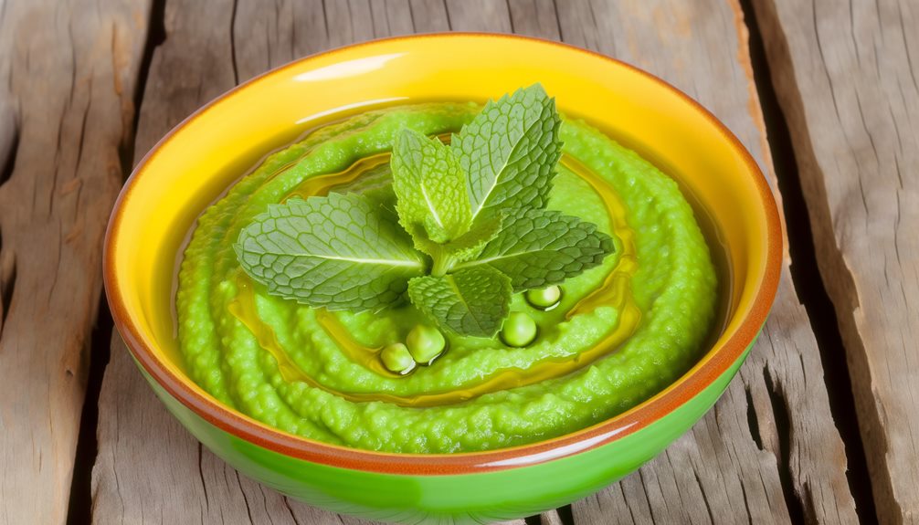 creamy green pea delight