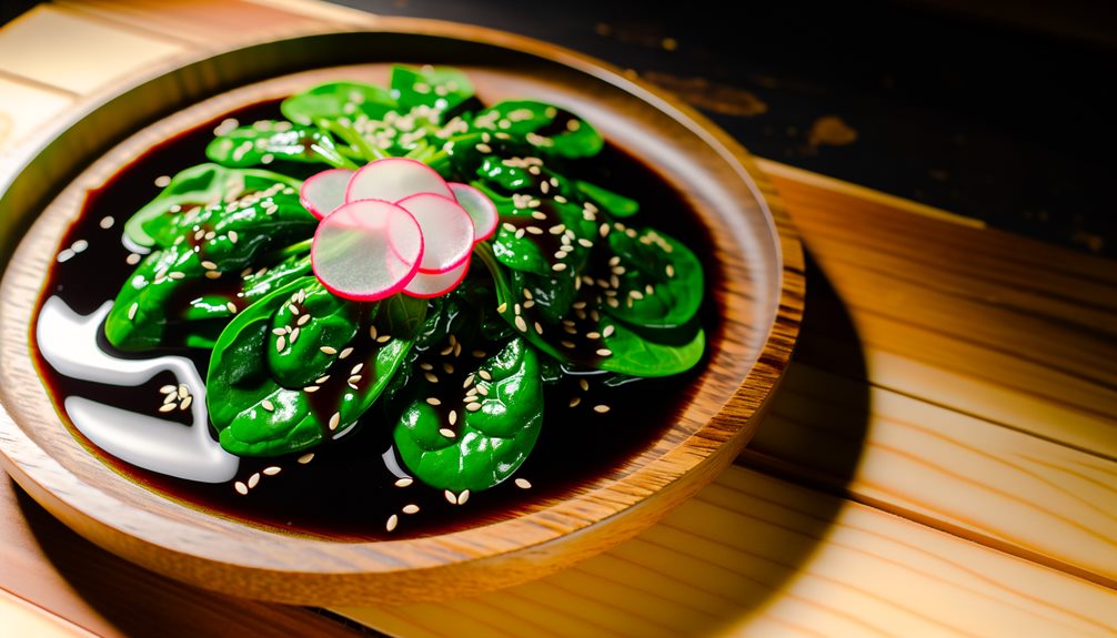 delicious japanese spinach dish