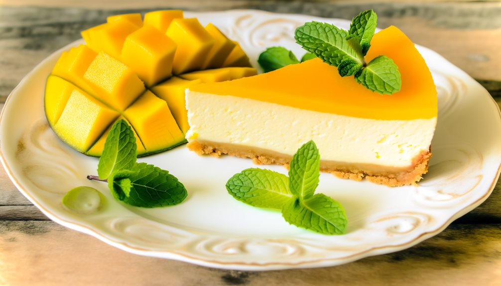 delicious mango cheesecake delight