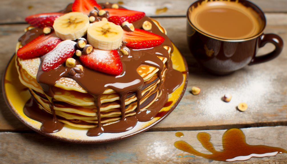 delicious nutella pancake delight