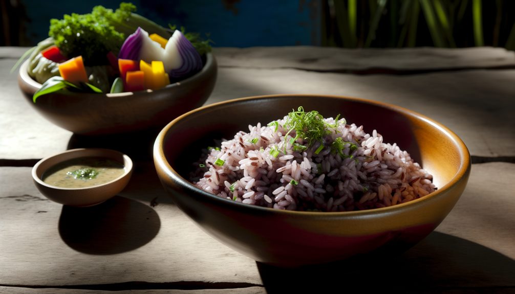 delicious purple rice dishes