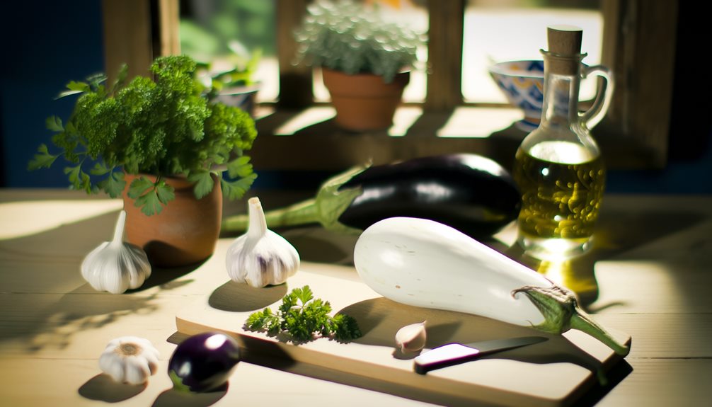 delicious white aubergine dish