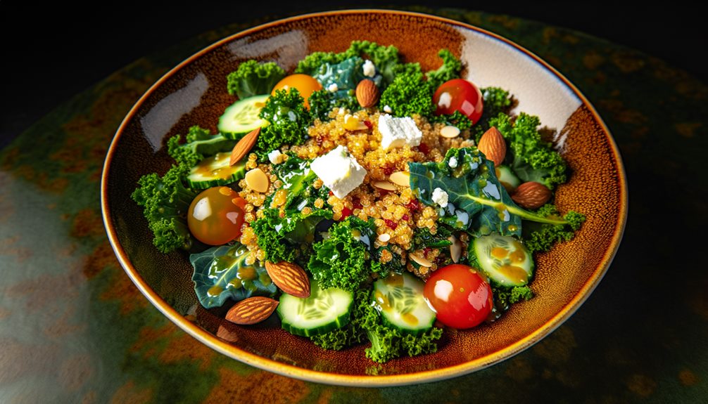 healthy quinoa kale salad