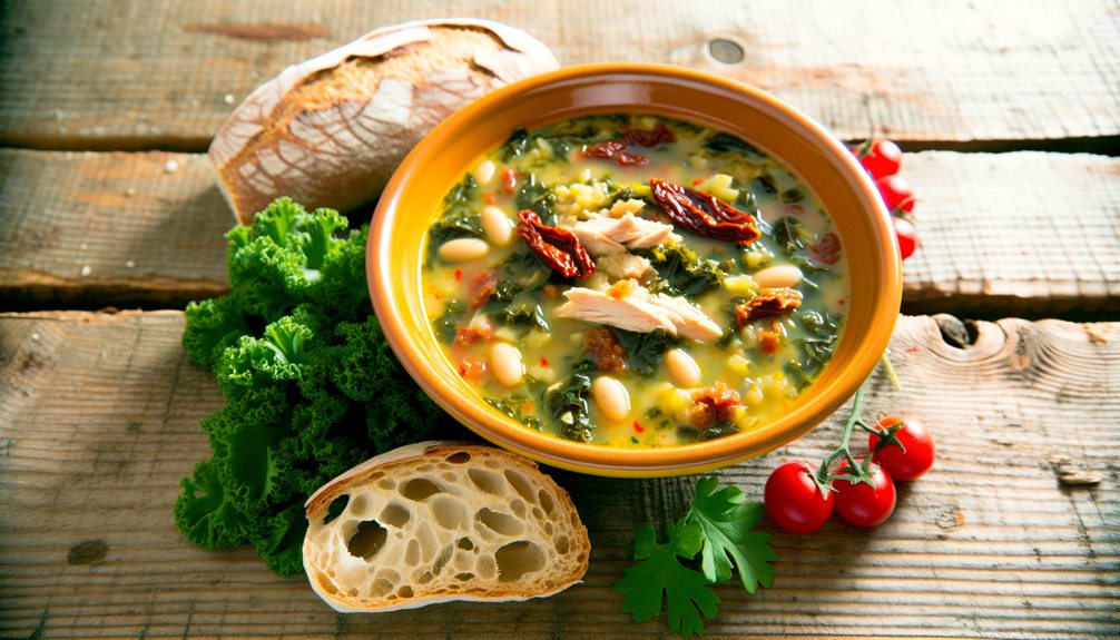 hearty tuscan chicken soup