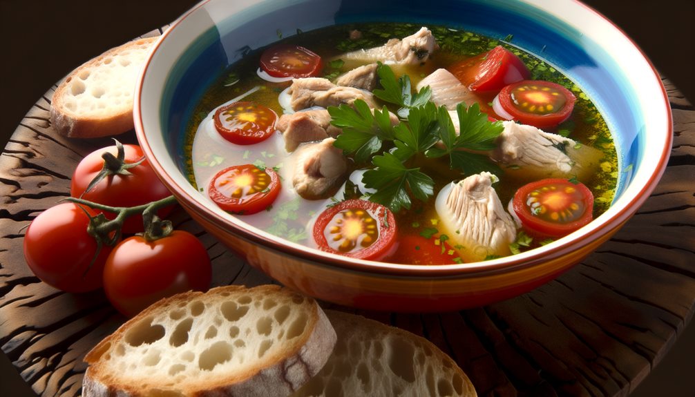 italian fish stew preparation