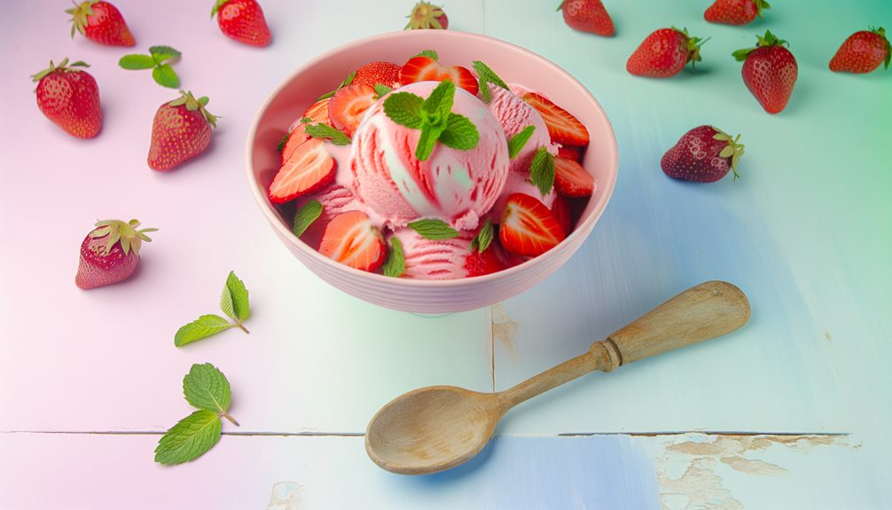 no churn strawberry ice cream