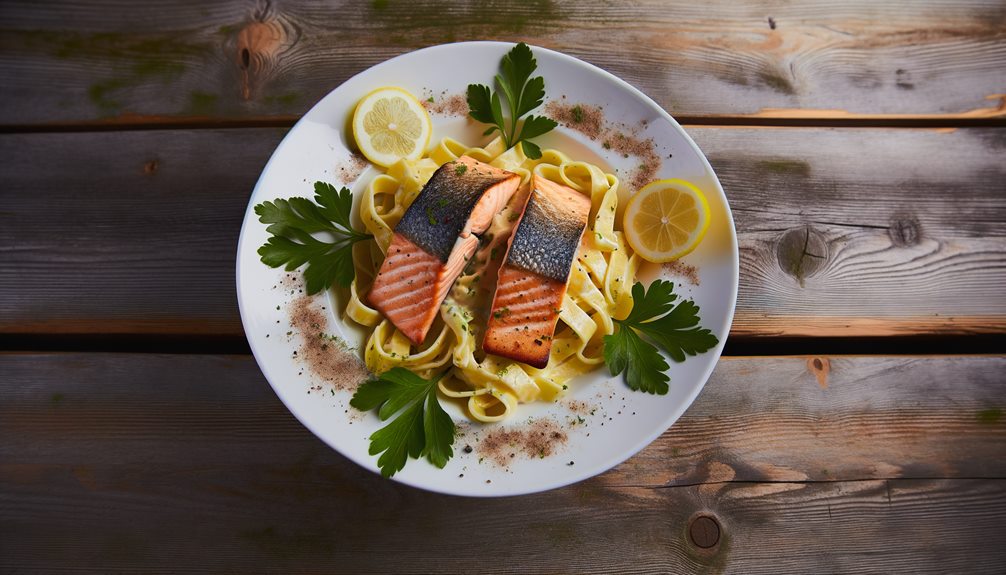 salmon alfredo sauce recipes