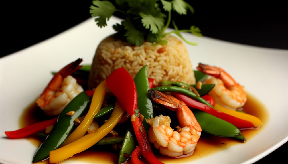 savory asian shrimp dish