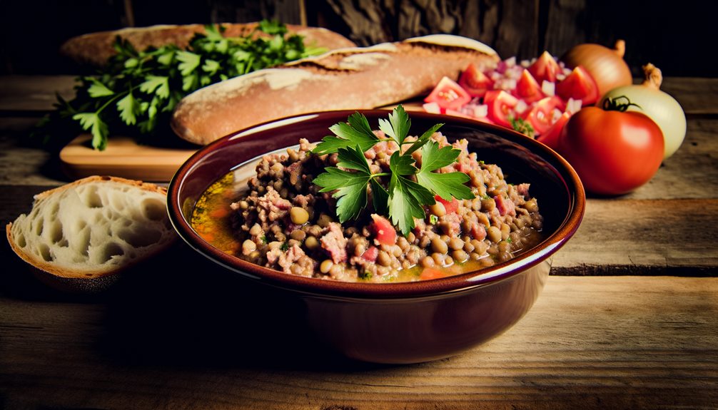 savory beef lentil dish