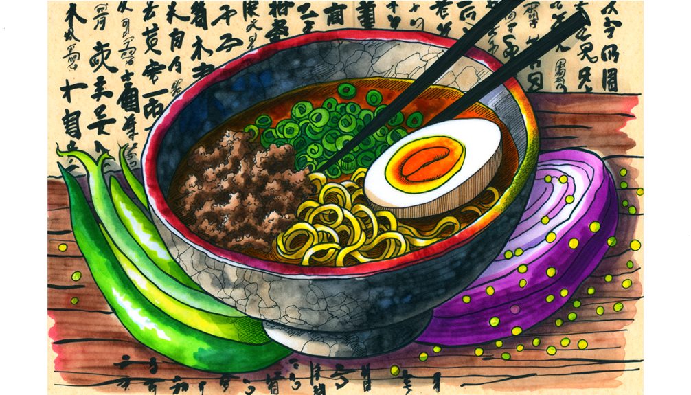 savory beef ramen dish