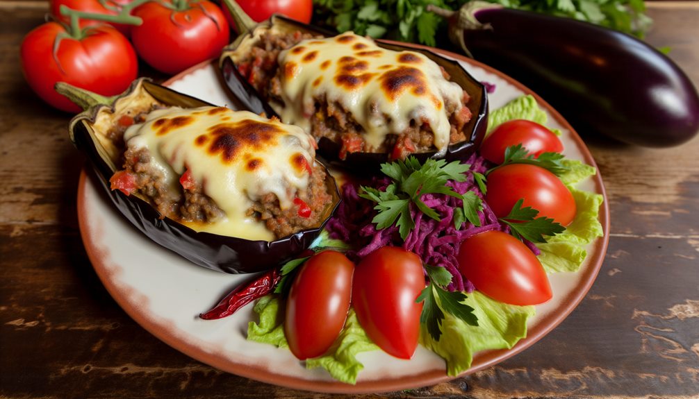 savory eggplant beef dish