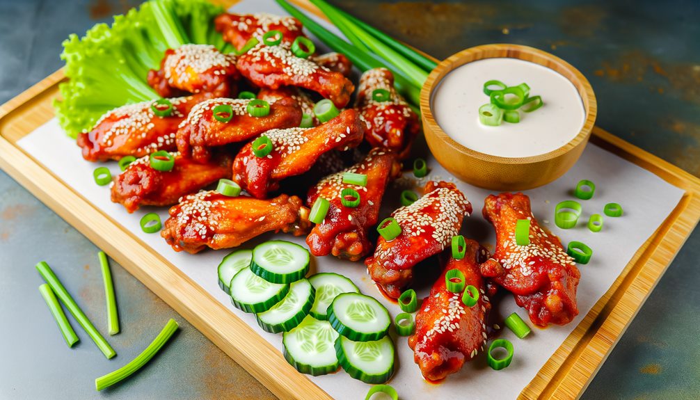 spicy asian chicken wings
