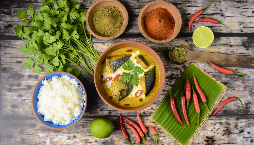 spicy coconut fish curry