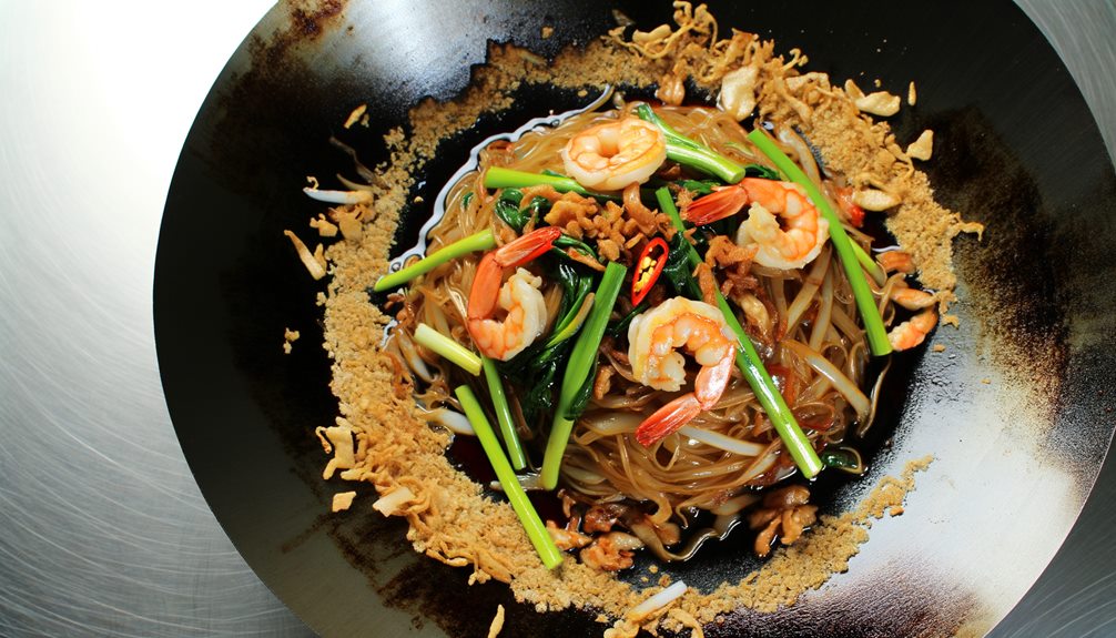 stir fried flat rice noodles