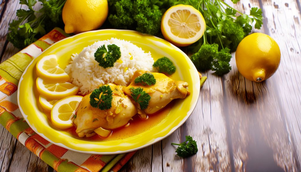 zesty lemon chicken dish